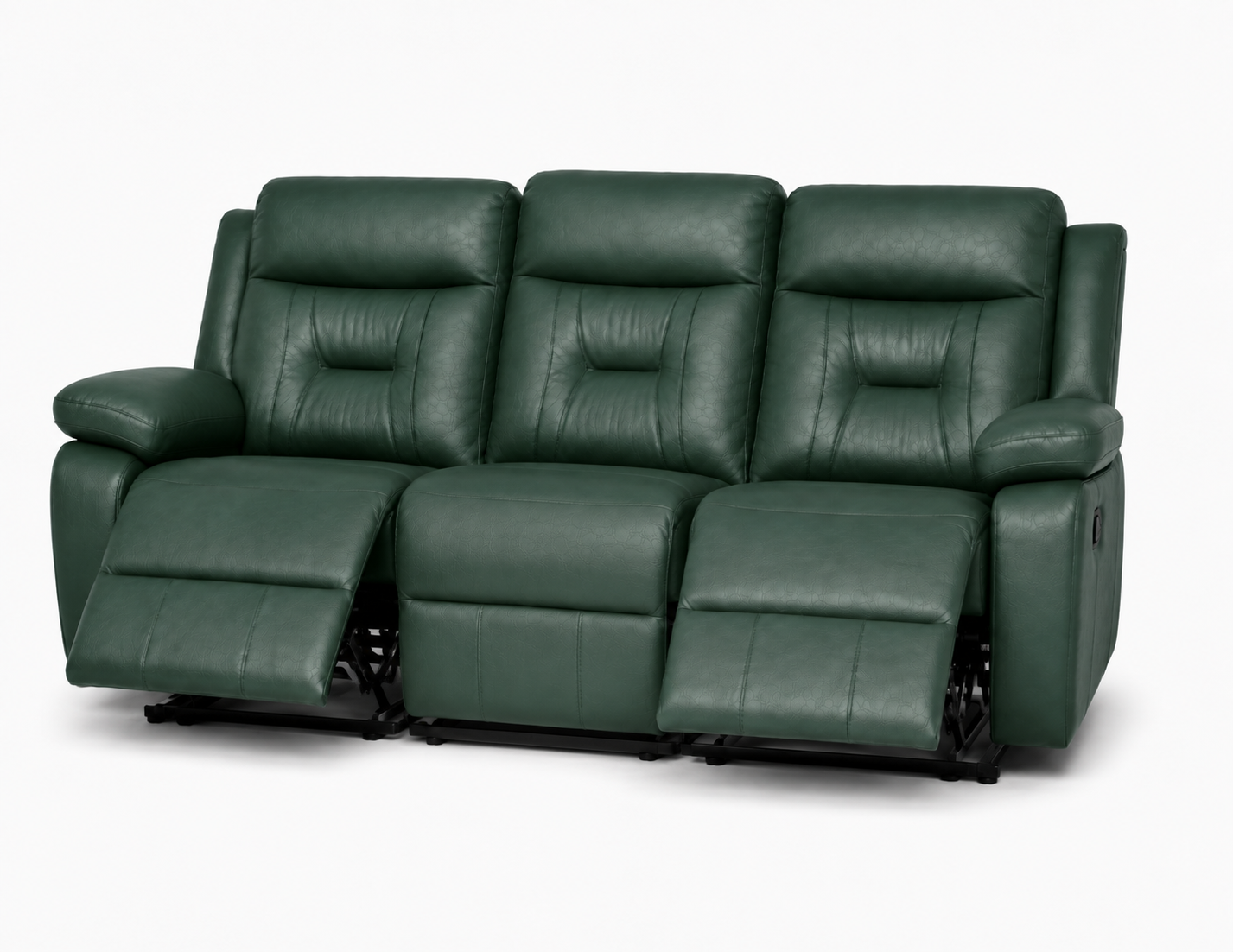 Leather 3-Seater Recliner view 4